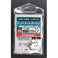 Гачки GC Feeder Basic F-314, 10шт/уп, колір BN, розмір № 14